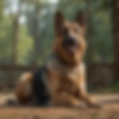 German Shepherds in Service Dog Work German Shepherd showcasing obedience