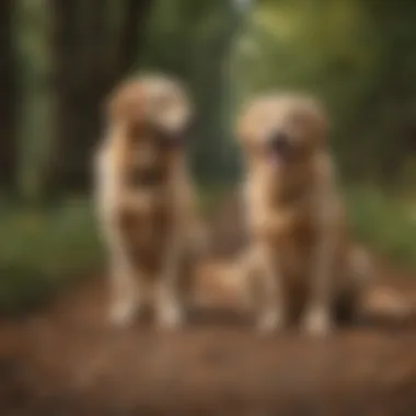 Golden Retriever's Role in Service Golden Retriever assisting a person