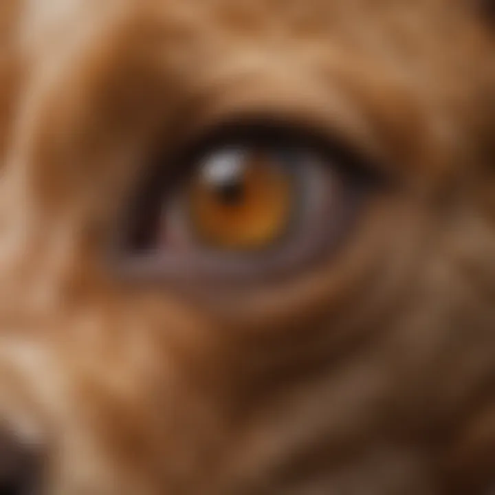 A close-up of a dog's nose showcasing its unique pattern.