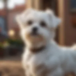 Elegant Maltese dog with a flowing coat