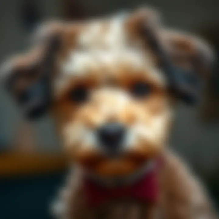 Grooming Essentials for Your Maltese Poodle Mix Close-up of a Maltese Poodle mix with a shiny coat