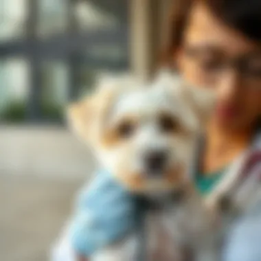 Healthcare Considerations for Your Furry Friend Maltese Poodle mix with a veterinarian for a check-up