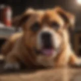 Dog experiencing digestive discomfort