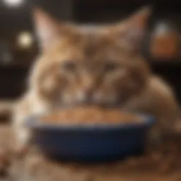 A variety of cat food brands on display