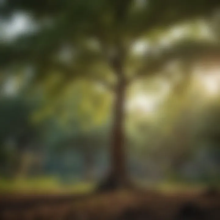 Neem tree with lush green leaves