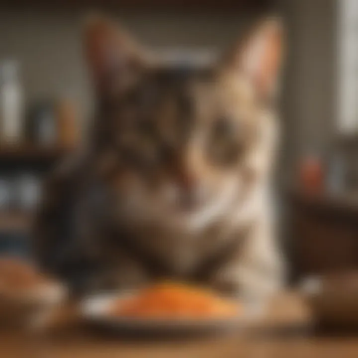 Selection of commercial cat food specifically designed for diabetic cats