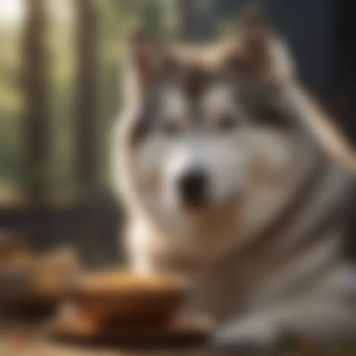 Variety of dog food options for Alaskan Malamutes