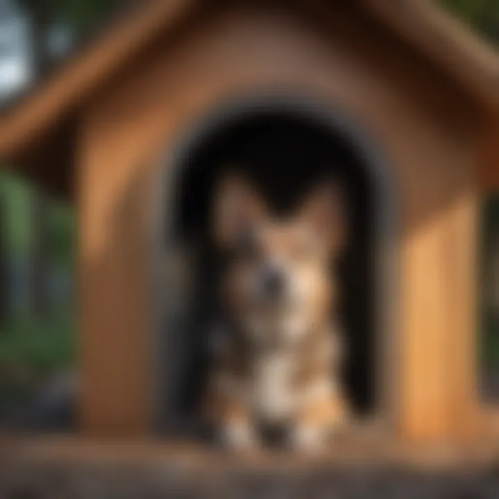 Well-ventilated dog house