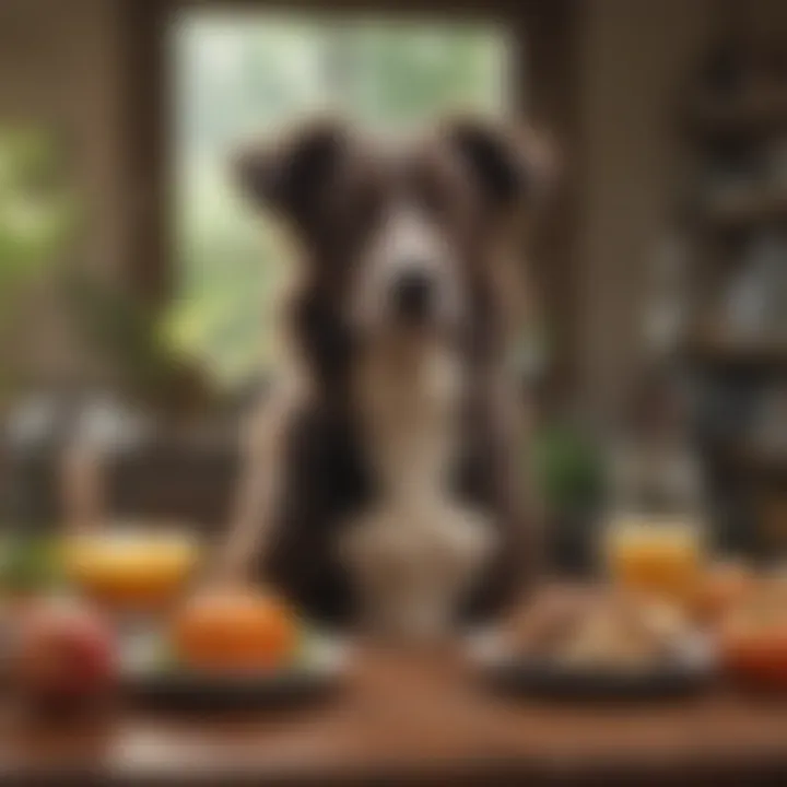 Gradual diet re-introduction for dogs