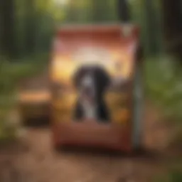 Overview of American Journey dog food packaging showcasing its quality.