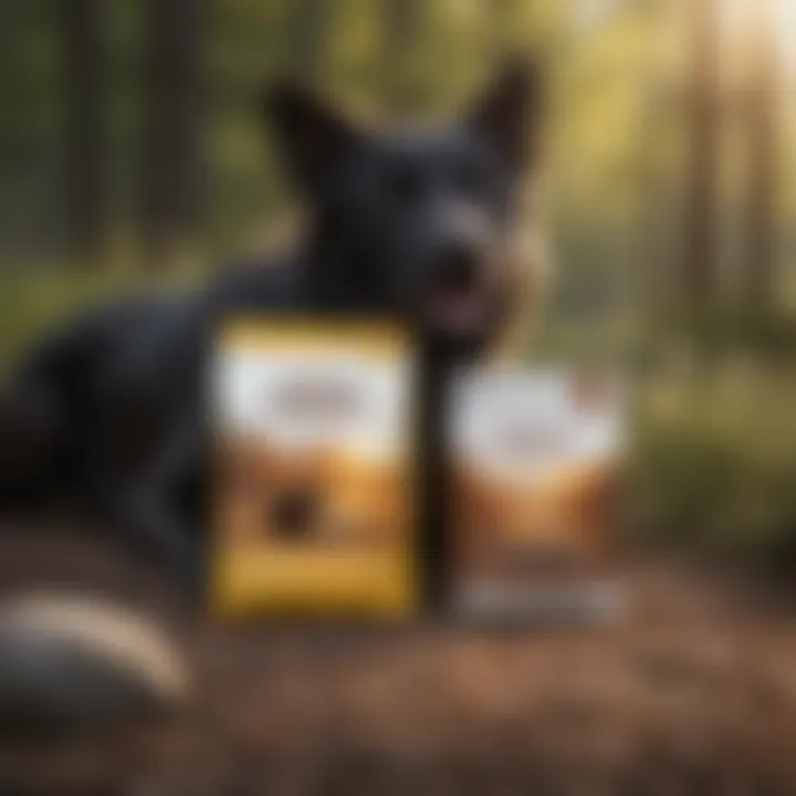 Variety of American Journey dog food products demonstrating nutritional options.