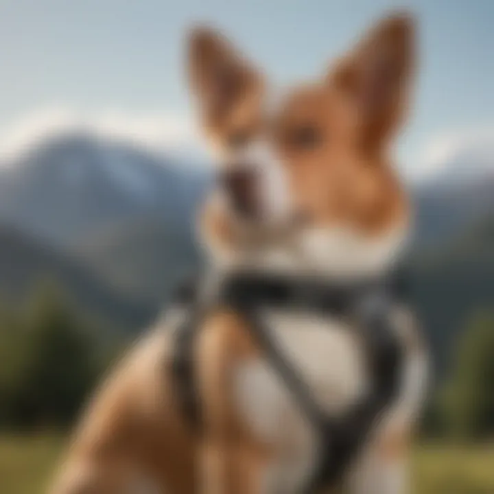 Close-up of the Pawaboo harness's adjustable straps