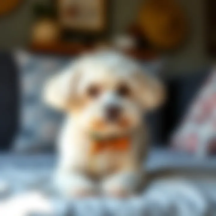 Financial Planning for Pet Ownership A pet owner budgeting for their Maltese Poodle mix