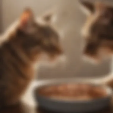Pet Owners Discussing Whole Hearted Cat Food Pet owners discussing the advantages of Whole Hearted cat food