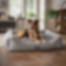 Luxurious PetFusion Ultimate Dog Bed Large showcasing its plush fabric and supportive design.
