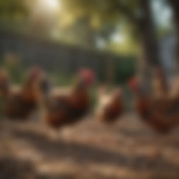 An engaging view of a breeder interacting with pheasant chickens, emphasizing care and bonding.