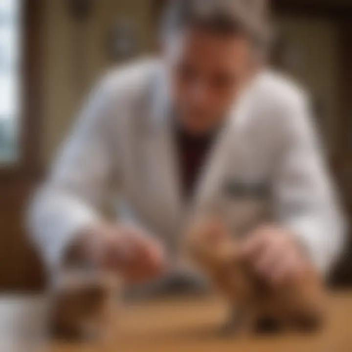 Veterinarian discussing flea treatment options with a pet owner