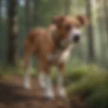 Signs of Discomfort in Dogs Dog exhibiting signs of discomfort while walking