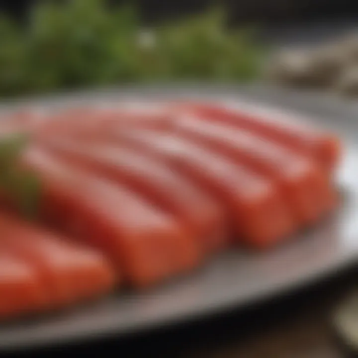 Nutritional benefits of sockeye salmon displayed on a plate