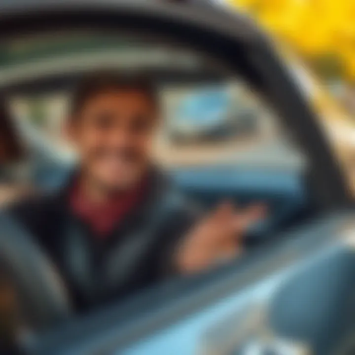 Satisfaction with Rodent Repellent Solutions Happy car owner showing satisfaction with rodent repellent solution