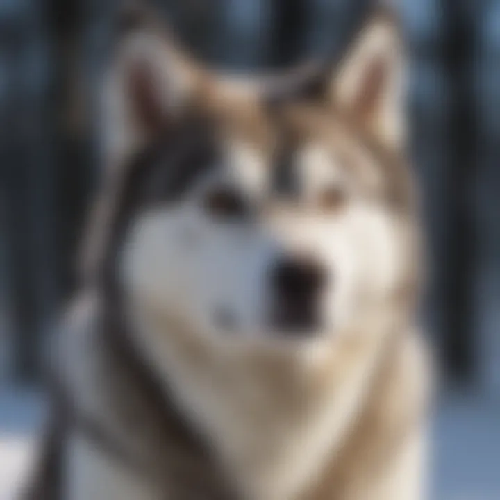 Siberian Husky with a healthy coat