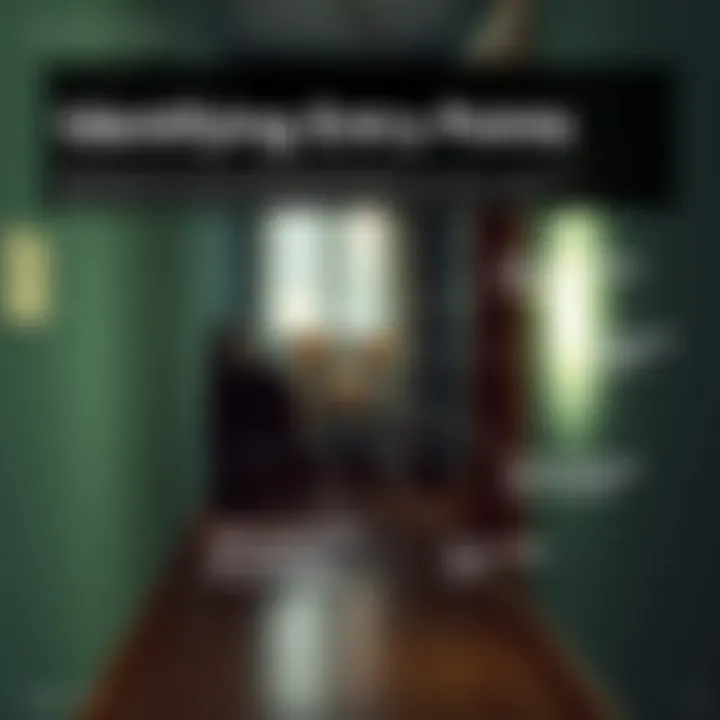 Identifying Entry Points Diagram highlighting common entry points for mice in homes