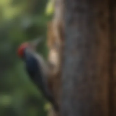 Effective Woodpecker Deterrents in Action Various woodpecker deterrents installed around a house
