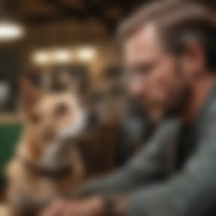A pet owner contemplating the perfect name