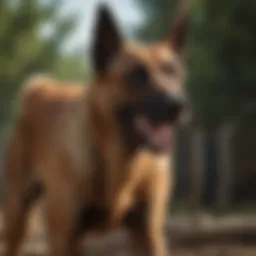 Belgian Malinois showcasing agility and strength