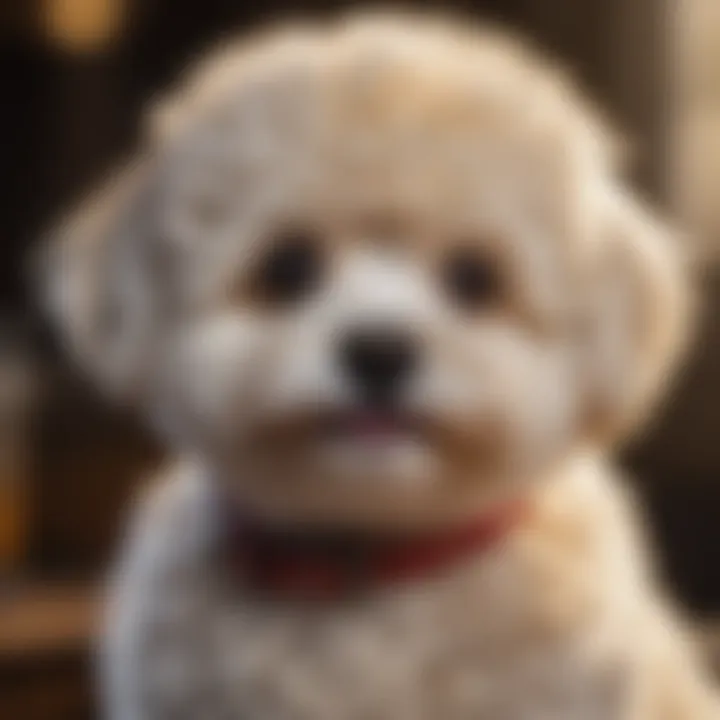 Close-up of a Maltipoo's beautiful coat