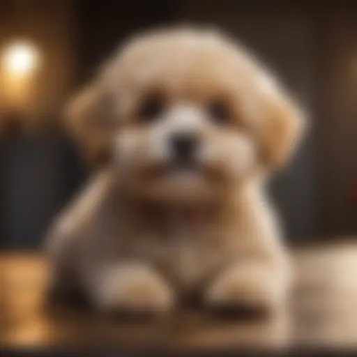 AKC Maltipoo showcasing its playful nature