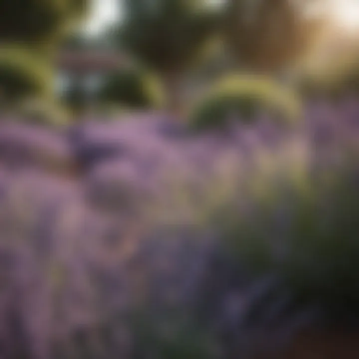 Lavender plants flourishing in a garden