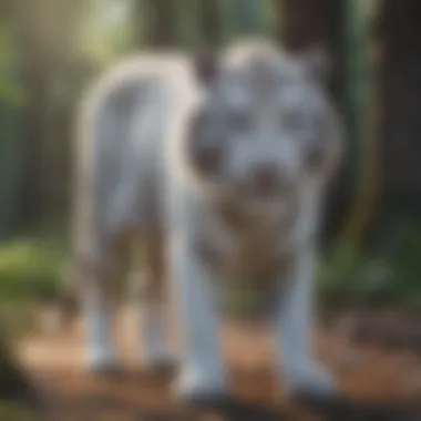 Map highlighting the shrinking habitat of the white tiger