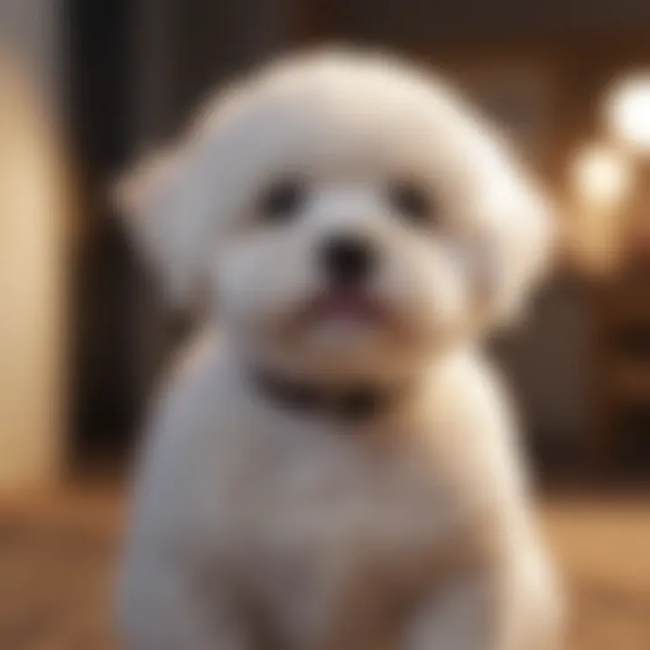 A pet owner budgeting for Bichon puppy costs