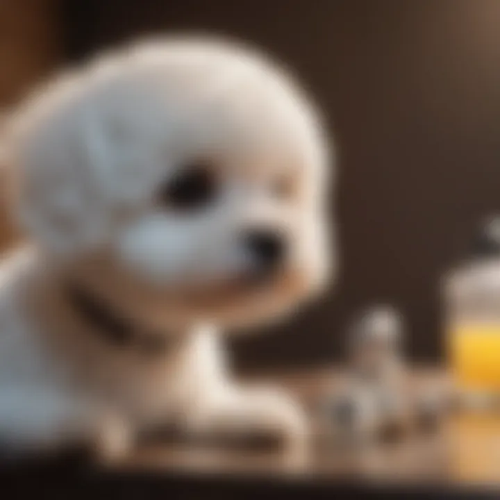 Various supplies needed for Bichon puppies