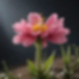 Close-up of Austria's national flower in natural habitat