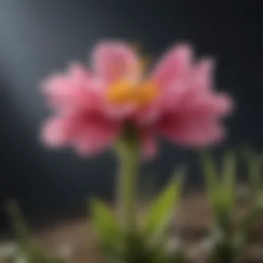 Close-up of Austria's national flower in natural habitat
