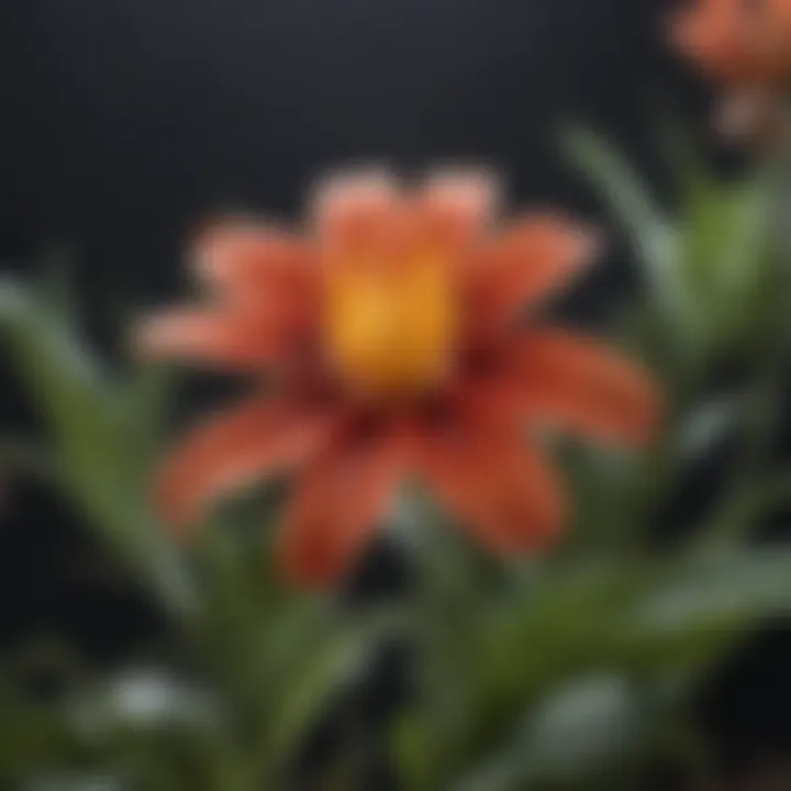 Artistic representation of the national flower in folklore