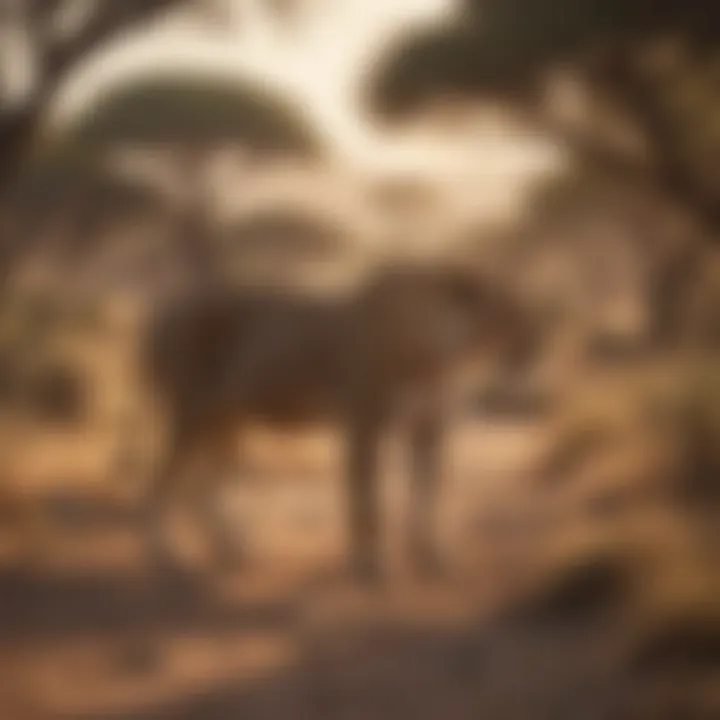 Diverse ecosystem showcasing safari wildlife