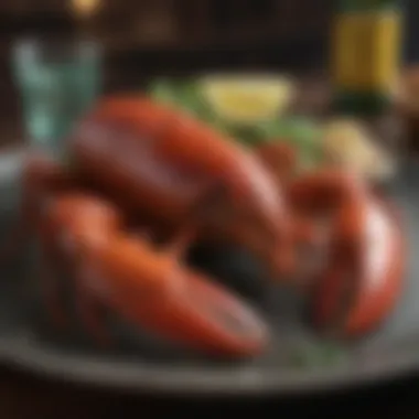 A gourmet dish featuring Caribbean lobster, highlighting its culinary elegance.