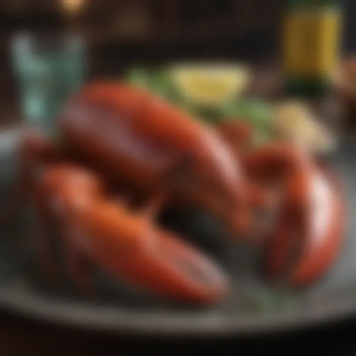A gourmet dish featuring Caribbean lobster, highlighting its culinary elegance.