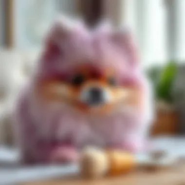 Grooming essentials for lavender Pomeranians