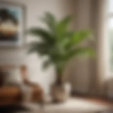 Majesty Palm as a Centerpiece in Home Decor Majesty Palm in a stylish living room setting