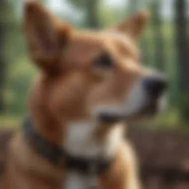 Innovative Design of Pet Collar Cameras A pet collar camera showcasing its sleek design and features.