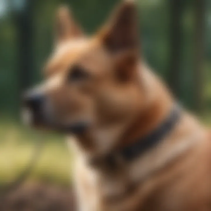 An illustration depicting privacy concerns related to pet collar cameras.