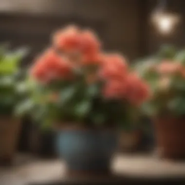 Essential Care Techniques for Tuberous Begonias Illustration of proper care techniques for tuberous begonias, including watering and sunlight