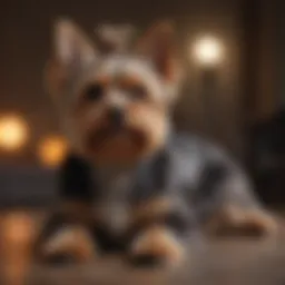 Elegant Yorkshire Terrier showcasing its luxurious coat