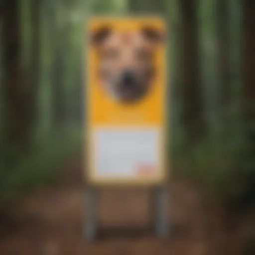 A dog exhibiting signs of distress while outdoors