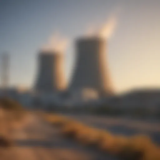 A historical view of a California nuclear power plant.