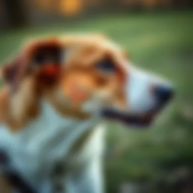 Understanding Canine Instincts Illustration of a dog's brain highlighting instinctual responses associated with licking